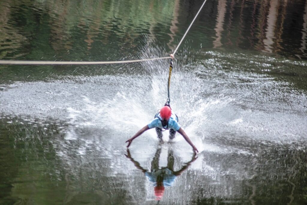 ziplining 