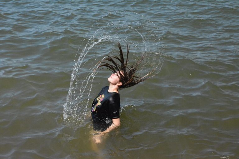 swimming in bunyonyi
